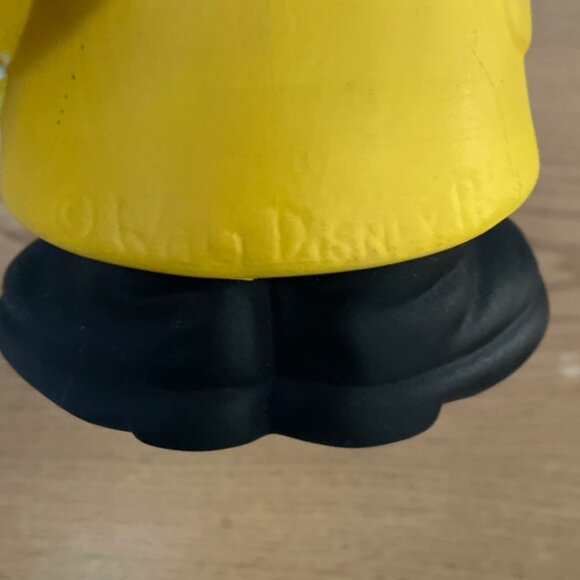 Vtg Donald Duck Ceramic Figurine Yellow Raincoat Black Boots Hand Painted Disney - Picture 7 of 9